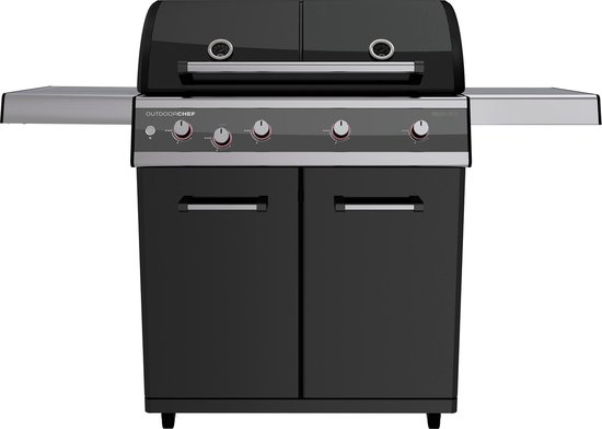 Outdoorchef Dualchef 425 G Gasbarbecue - 5 branders - Zwart van Merkloos