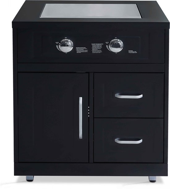 Oviala - 2-pits gasfornuis voor buitenkeuken - Memphis van Merkloos