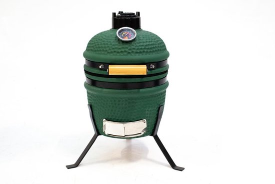 Own grill keramische kamado barbecue 13 inch Mini groen V2 van Own