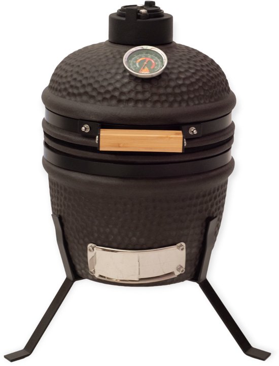 Own Grill keramische kamado barbecue 13 inch mini zwart V1