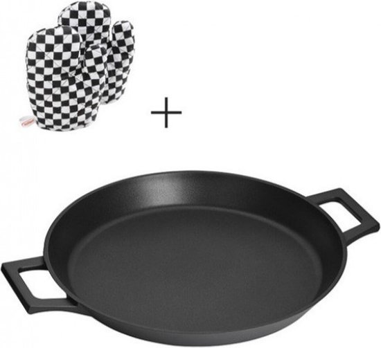 Pan Inoxibar ABSOLUT Ø 40 cm Zwart van $