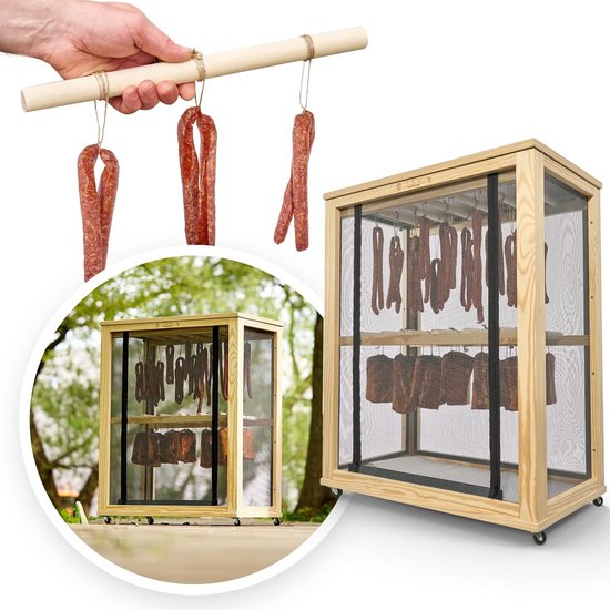 Passieve Rijpingskast van Natuurlijk Hout voor Vlees, Worst, Kaas en Vis van Merkloos