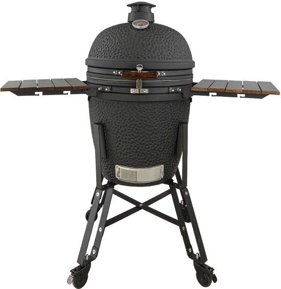 Patton Epicure Large 22" Kamado - Rooster Ø48,5 cm - Graphite Grey van Merkloos