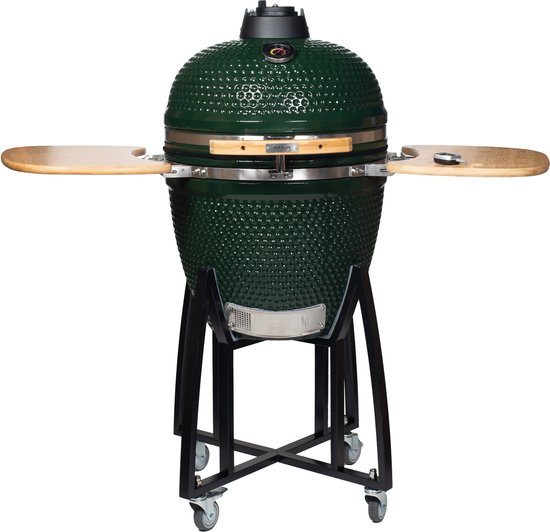 Patton Kamado 23,5" incl. Bluetooth Smart I thermometer - 52 cm. - Groen / zwart van Merkloos