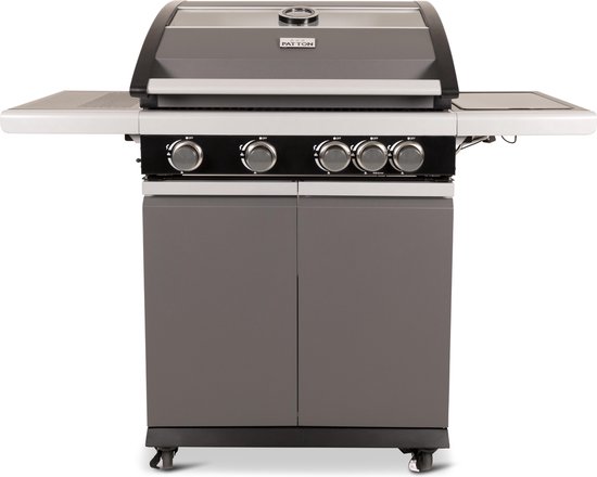 Patton Patio Pro Chef 4+ -burner "Frozen Grey" - Outdoorkitchen - Mat grijs van Patton