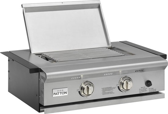 Patton Patron inbouw gasbarbecue 2-brander van Patton