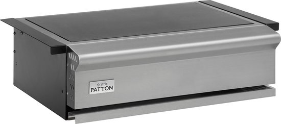 Patton Patron marmer werkblad inbouwunit - 69 x 45 cm - RVS van Patton