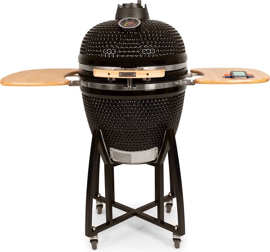 Patton Premium Kamado 21" - incl. Bluetooth kerntemperatuurmeter en LED Verlichting - Large - Ø47 cm - Zwart van Patton