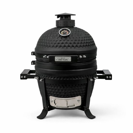 Patton Premium Mini 13" Kamado - Rooster Ø27 cm - Matzwart van Merkloos