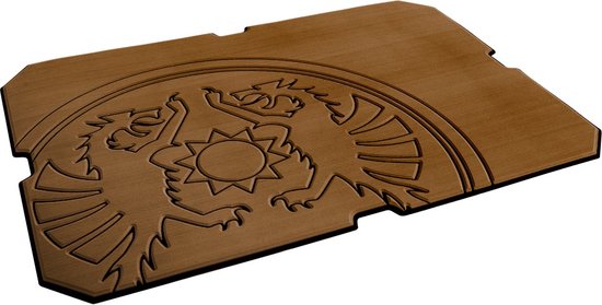 Petromax plak/bescherm plaat kx50 bruin met draak embleem van Petromax