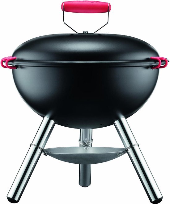 Picknick houtskoolbarbecue zwart - Compact en draagbaar van Merkloos