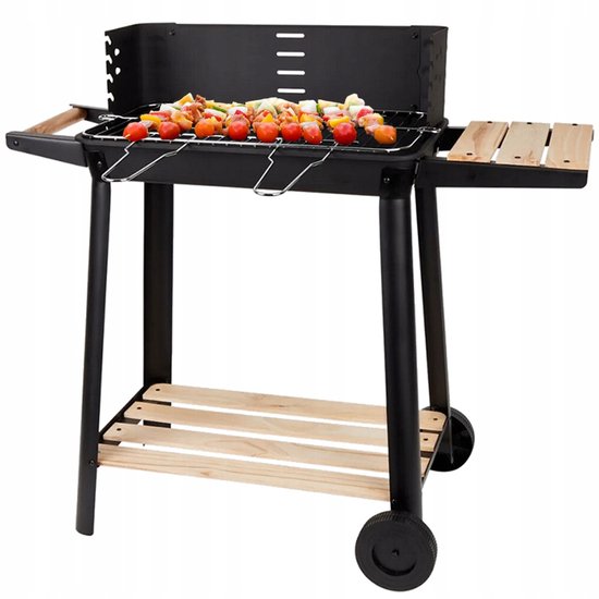Pingyang Rongrong Handicraft Factory - Houtskoolbarbecue - Grote Tuingrill - Verstelbare Rooster - Met Wielen