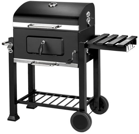 PIPIPOXER-Houtskool BBQ - Smoker Barbecue - Verstelbaar kolenrooster - Zwart van PIPIPOXER