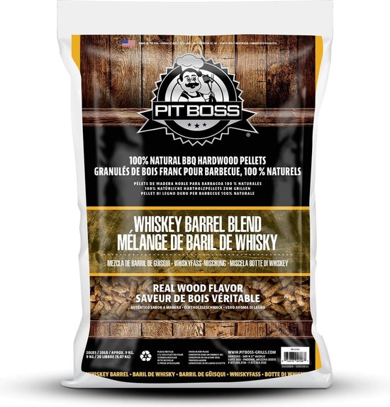 Pitboss-grills hout pellets whiskey barrel blend voor hout pellet barbecue grill (pellet bbq) van Merkloos