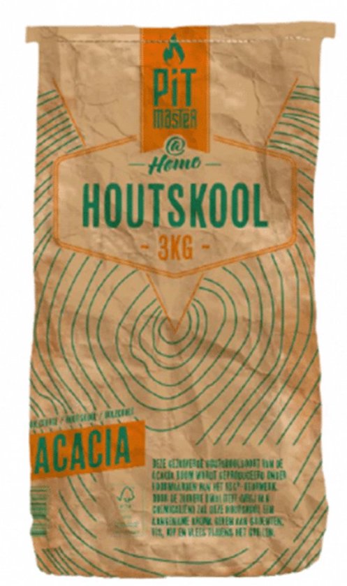 Pitmaster @ Home Acacia Houtskool - 3 kg van Merkloos