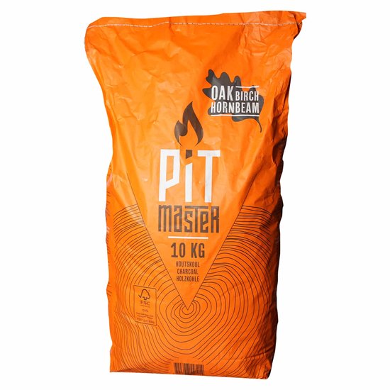 Pitmaster Oak Birch Hornbeam Houtskool 10 kg van Dammers