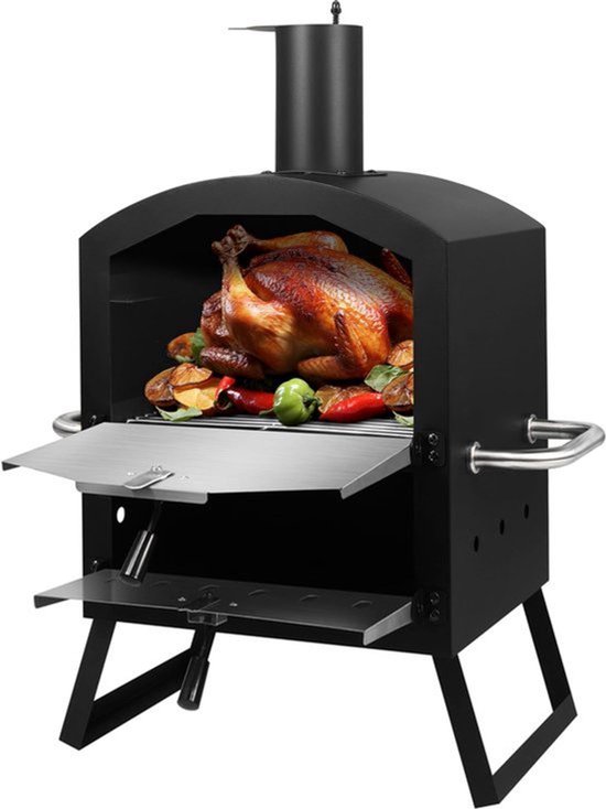 Pizzaoven – Houtoven – Outdoor Oven – Grilloven – Rookoven – Knapperige Pizza – Weerbestendig Gecoat Staal