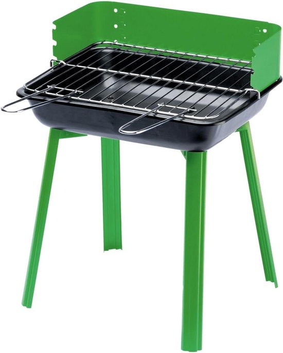 Portago-houtskoolgrill Groen met Verstelbare Hoogte - Ideaal voor Buiten Gebruik Barbecue van Barbecook