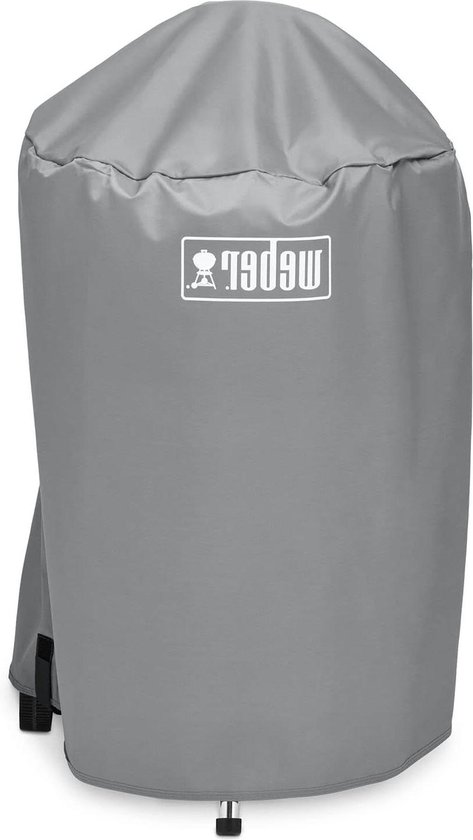 Premium Beschermhoes | 47 cm Barbecue Hoes | Sterk Ademend UV & Waterafstotend | Ronde Hoes | Draagbaar & Licht - Grijs Barbecue van Redwoodgrove