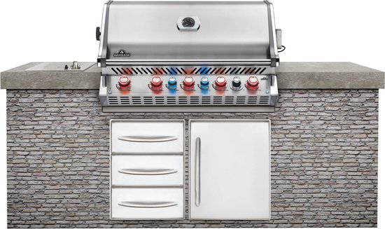 Prestige Pro 665 RVS inbouw incl. draaispit barbecue Napoleon Grills