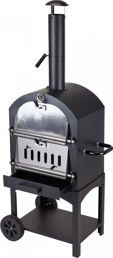ProGarden Barbecue pizzaoven zwart van ProGarden