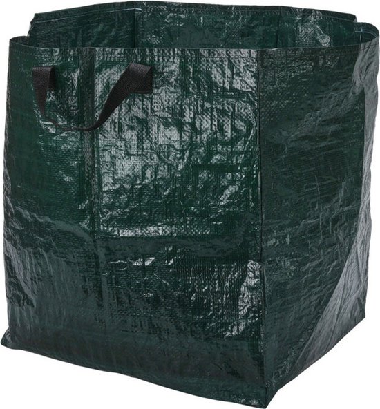 Progarden Tuinafvalzak - opvouwbaar - groen - 75 liter - bladeren opruimen van ProGarden