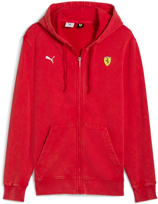 Puma Ferrari Sportswear Relaxed Fit Trainingsjack Rood M Man van PUMA.