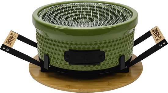 Q-MAMI TABLE GRILL | GREEN (Hibachi / Shichirin / Tafelgrill / Barbecue / Kamado / Tafel bbq) van Yakiniku