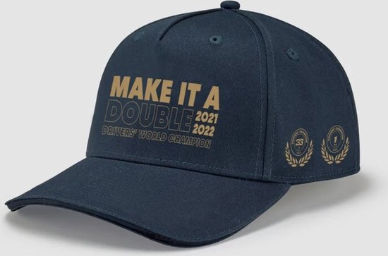 Red Bull Racing Max Verstappen Cap Wereld Kampioen Pet 2022 - Formule 1 - World Champion - van Red Bull