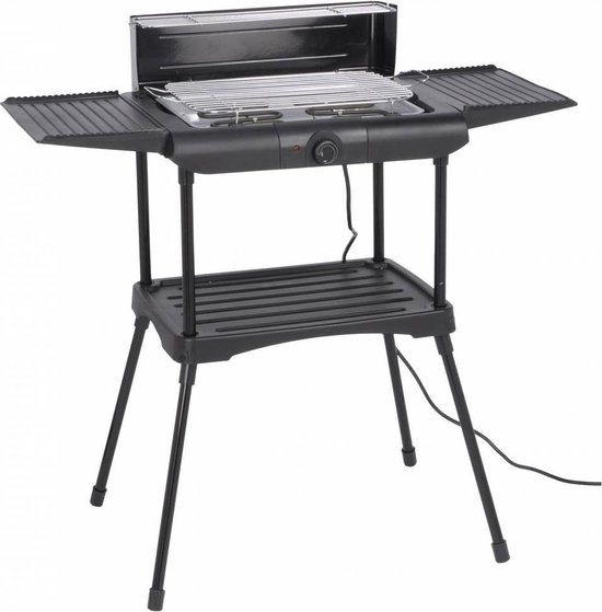 Relaxwonen Elektrische Barbecue - Grilloppervlak (LxB) 40x38 cm - Inclusief onderstel - Zwart van Relaxwonen