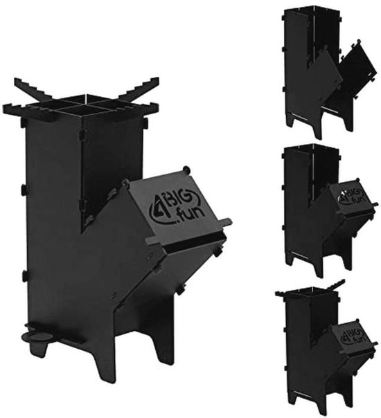 Rocket Stove voor Buiten Koken - Compacte Oven voor Camping en Tuin van Merkloos