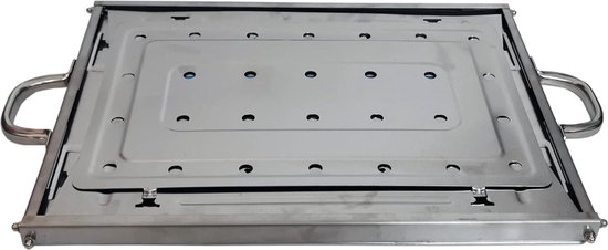 Roestvrijstalen draagbare BBQ voor kamperen opvouwbare houtskoolbarbecue outdoor herbruikbare grill met draagtas Barbecue van DETIIFRY