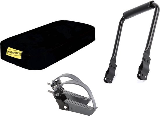 ROJO Fietskussen Bagagedrager + Rugsteun Bagagedrager + Voetsteunen (Universele Set) van ROJO