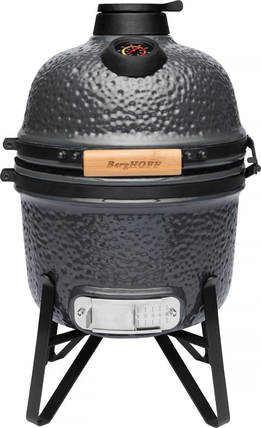 RON Keramische BBQ Small steengrijs 33cm - Grijs - van Merkloos