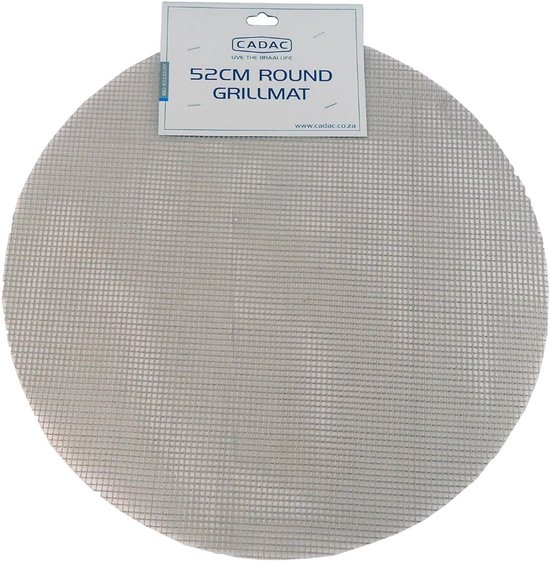 Ronde Grillmat Ø52 cm - Antiaanbaklaag voor Gas-, Houtskool- en Elektrische Grills van Merkloos