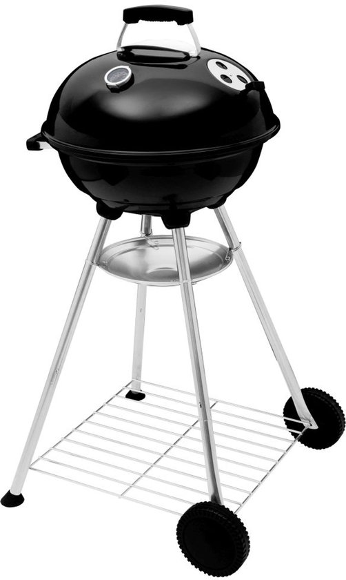 Ronde houtskoolbarbecue