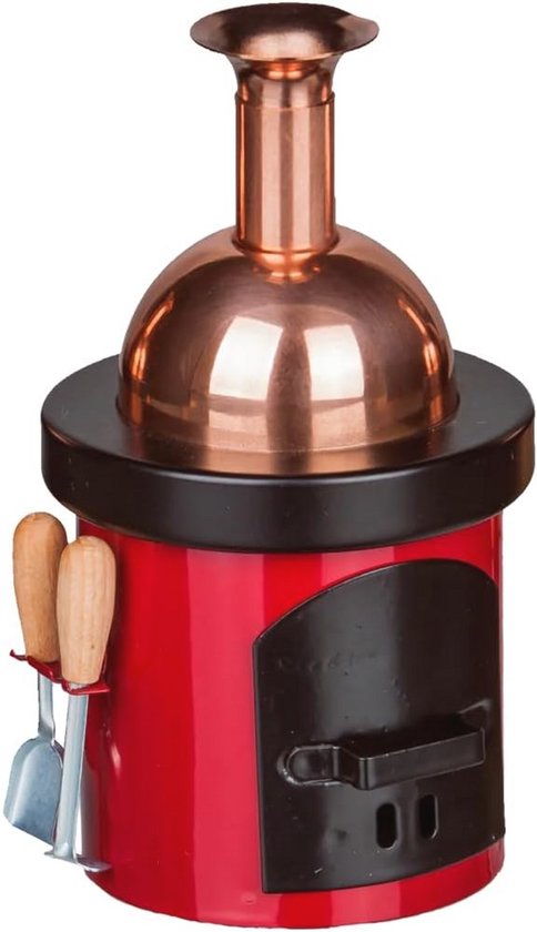 Rookbrander Brouwketel voor Rookkaarsen Maat M - Rood van Merkloos