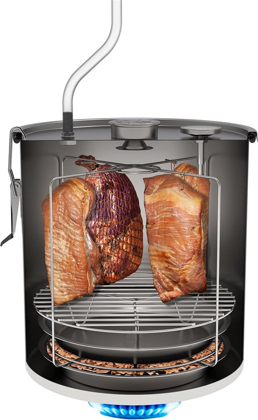 rookpan - rookoven - rokerij - meat smoker van Merkloos