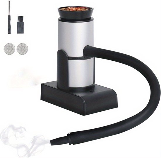 Rookpistool - Smoking Gun - Foodsmoker - Rookapparaat - Rookstolp - Whiskey Smoker - Cocktail smoker - Zilver - Klein van Forged in Fire