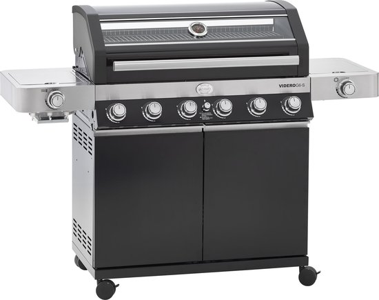 Rösle Barbecue - Barbecue Gas Videro G6-S Vario 30 mbar - Roestvast Staal - Zwart van Rösle