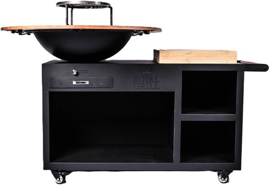 Royal Grill – The President Houtgestookte Plancha BBQ – Black van Merkloos