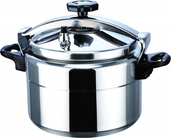 Royal Swiss Snelkookpan 30 liter Aluminium Pressure Cooker - Ø 37 cm van Royal Swiss
