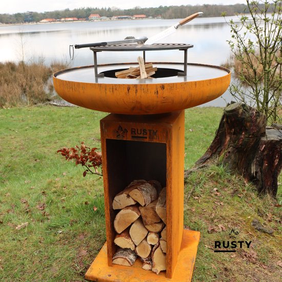 RustyGrill - 80cm inclusief grillrooster van RustyGrill