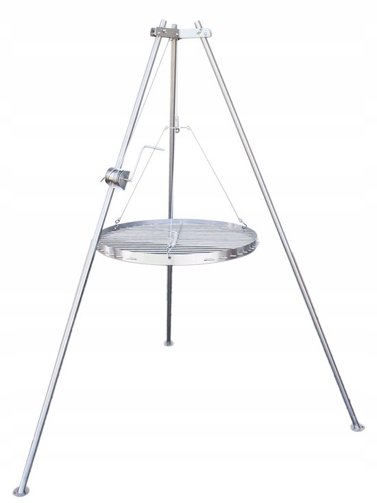 RVS Grill Driehoek met Haan 50 cm - Duurzaam en Stabiel van Merkloos