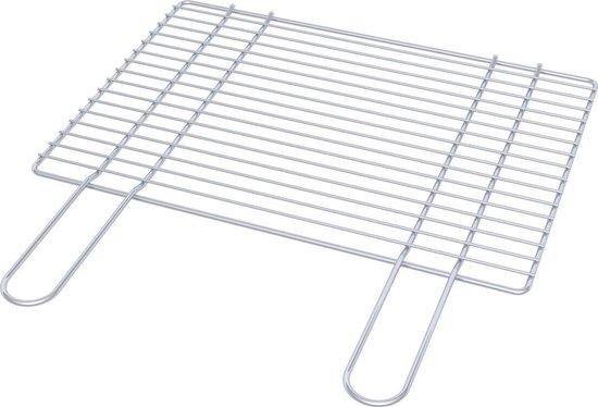 Sarom Fuoco - Barbecuerooster - Verchroomd - 45.5x33 cm - Extra stevig van Sarom