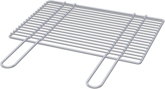 Sarom Fuoco - Barbecuerooster - Verchroomd - 48x33 cm - Extra stevig van Sarom