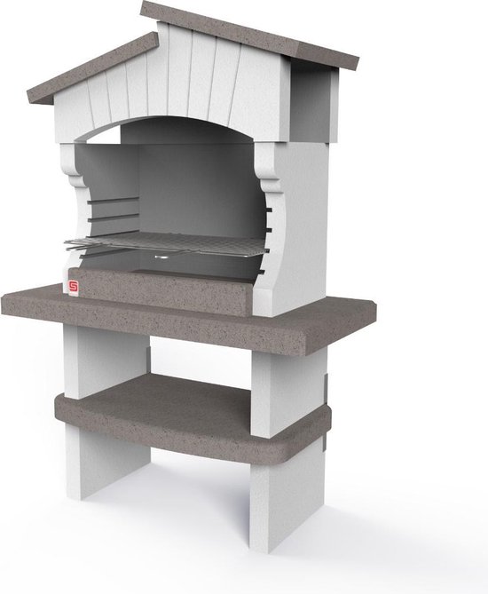 Sarom Fuoco - Betonnen barbecue - Bogota - Houtskool & Hout - 125 x 64 x 184 cm van Sarom