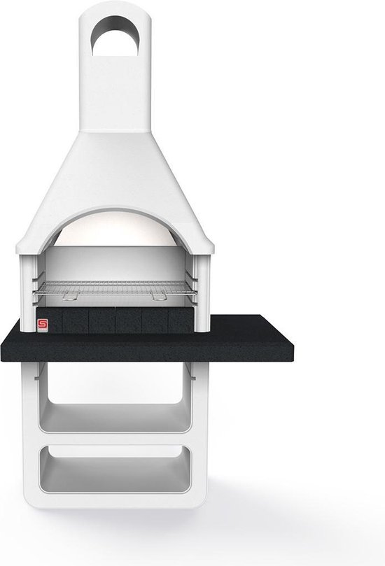 Sarom Fuoco - Betonnen barbecue - Maribor - Houtskool en hout - 114 x 64 x 212,5 cm van Sarom