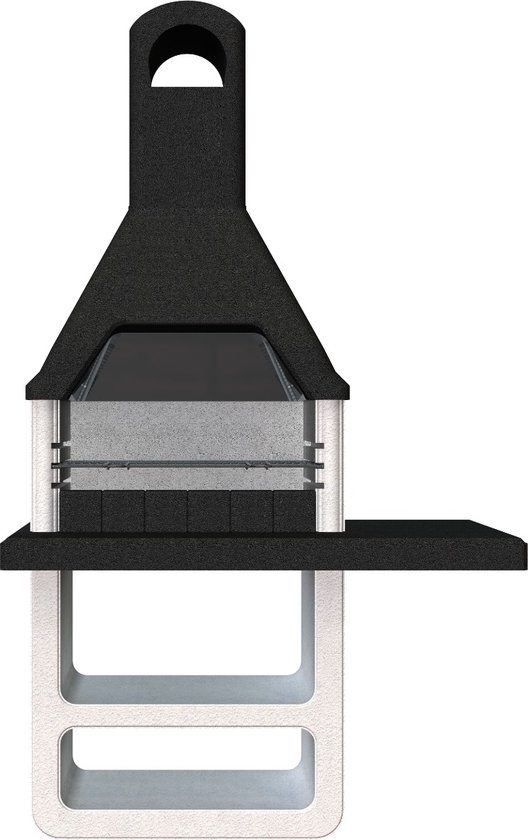 Sarom Fuoco - Betonnen barbecue - Prometeo - Houtskool en hout - 125 x 64 x 215,5 cm van Sarom