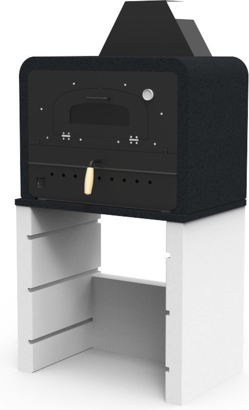 Sarom Fuoco - Betonnen pizzaoven - Isabella - 80 x 51,5 x 154 cm van Sarom